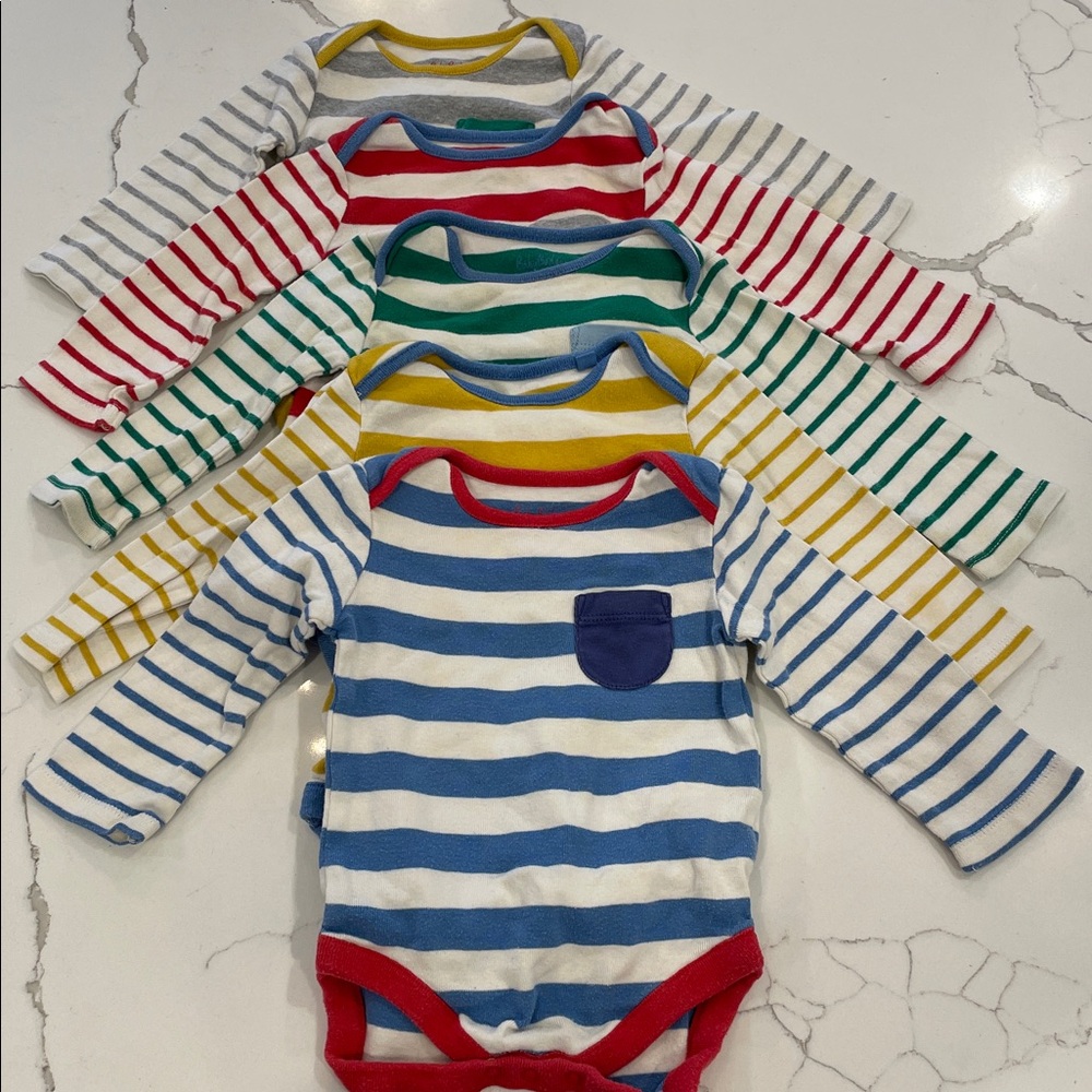Baby Boden 3-6 Months Onesies (set of 5)